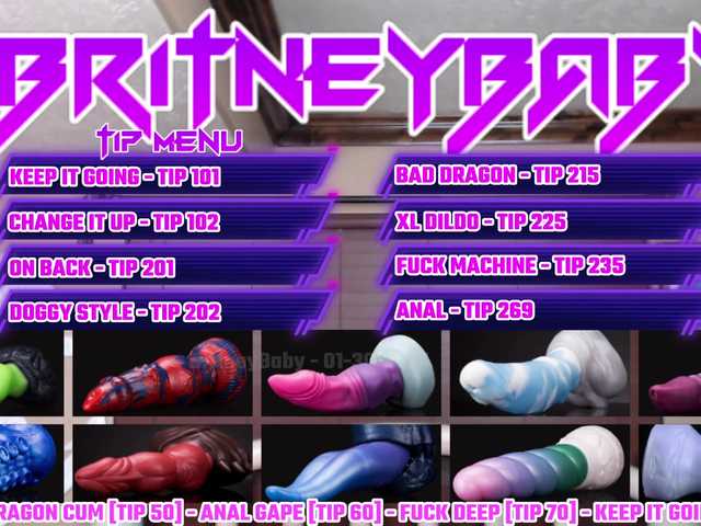 Fotografie BritneyBaby Teen Cam (18+) - New Menu Options - [ Fuck Machine @ Goal @remain tokens until goal is reached ]