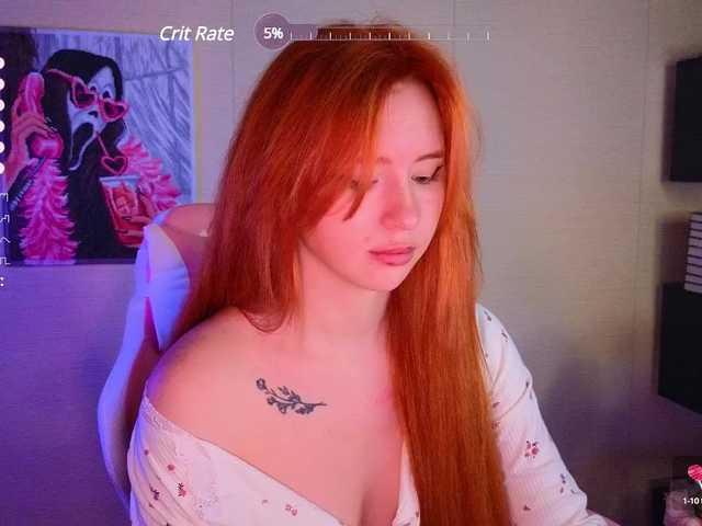 Screenshot di trasmissione GingerGoddess