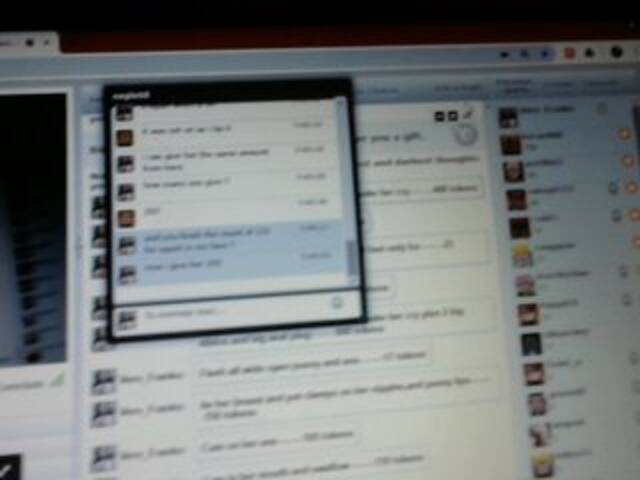 Screenshot di trasmissione VeroCristal